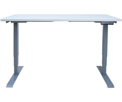 Työpöytä ERGO 2 moottorilla 140x70xH60-125cm, valkoinen, melamiinilevy