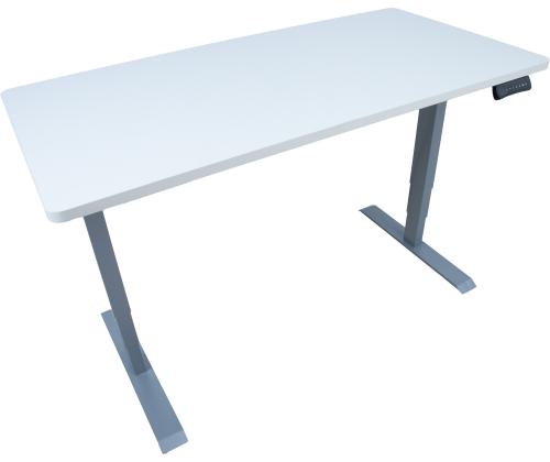 Työpöytä ERGO 2 moottorilla 140x70xH60-125cm, valkoinen, melamiinilevy