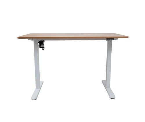 Pöytä ERGO LIGHT 1 moottorilla 120x60cm, valkoinen/tammi