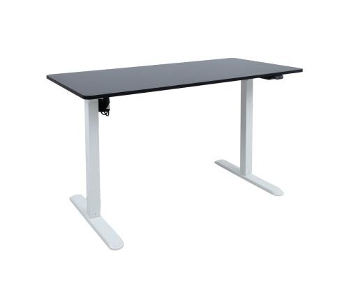 Pöytä ERGO LIGHT 1 moottorilla 120x60cm, valkoinen/musta