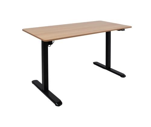 Työpöytä ERGO LIGHT 1 moottorilla 120x60cm, musta/tammi