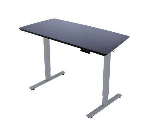 Työpöytä ERGO FIT 1-moottori 120x68xH71,5-116cm, musta/harmaa harmaa harmaa