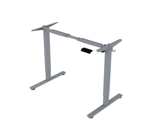 Työpöytä ERGO FIT 1-moottori 120x68xH71,5-116cm, musta/harmaa harmaa harmaa