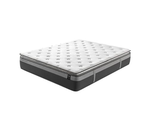 Sänky SUGI patjalla HARMONY TOP 160x200cm, harmaa