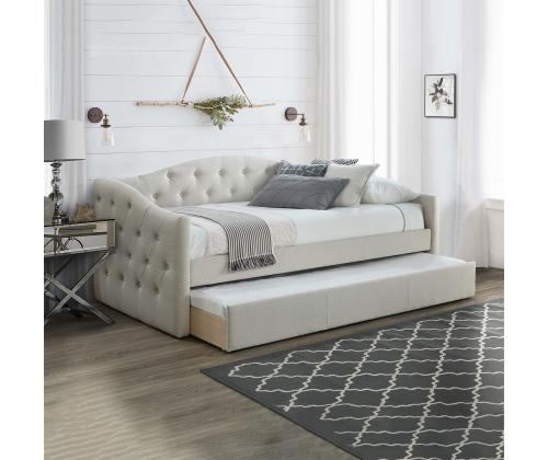 Sänky ATLANTA 90x200cm, jossa kaksi patjaa HARMONY UNO, harmaa