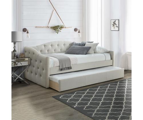 Sänky ATLANTA 90x200cm, jossa kaksi patjaa HARMONY UNO, harmaa