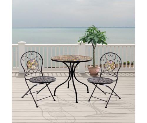 Parvekesetti MOROCCO pöytä ja 2 tuolia