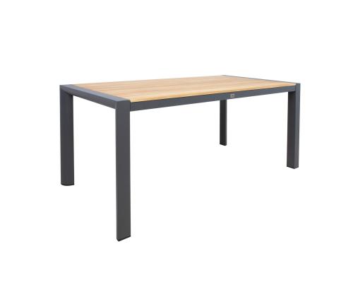 Puutarhakalusteet TAMPERE pöytä 160x80xH75cm, 4 tuolia 56x63xH90cm, lampi, alumiini