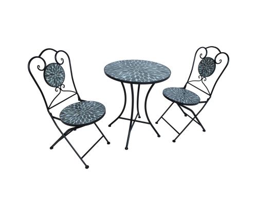 Parvekesetti MIRT pöytä ja 2 tuolia, vihreä