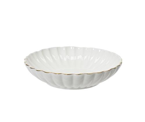 Lautanen SHELL D20xH4,5cm, posliini