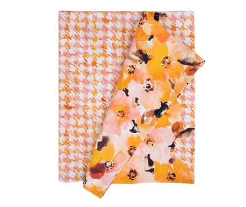 Linik CASILDA 50x136cm, kukat, 100% puuvillaa, kangas 363