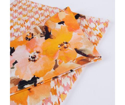 Linik CASILDA 50x136cm, kukat, 100% puuvillaa, kangas 363