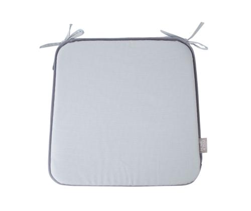 Tuolinpäällinen MY COTTON 39x39cm, paksuus 2,5cm, vaaleanharmaa, 100% puuvillaa, kangas 273