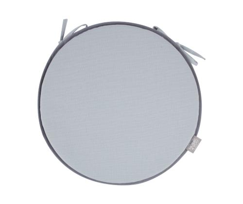 Tuolinpäällinen MY COTTON D38cm, paksuus 2,5cm, vaaleanharmaa, 100% puuvillaa, kangas 273