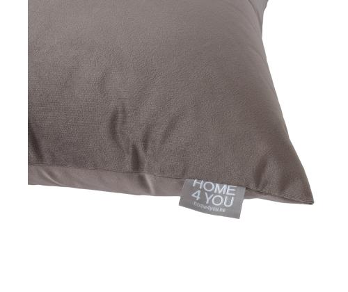 Tyyny VELVET NEW 50x50cm, lukolla, taupe väri