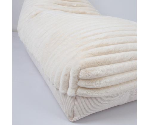 Laukkutuoli FJORD 130x80x20/70cm, valkoinen