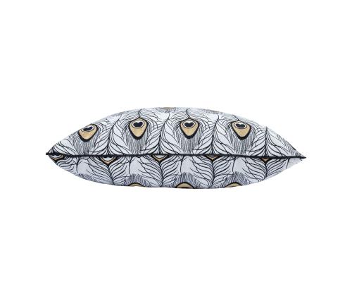 Tyyny HOLLY 45x45cm, riikinkukon häntä, 50% polyesteri, 50% puuvilla, kangas 441