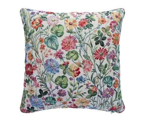 Tyyny HOLLY 45x45cm, kukat, 50% polyesteri, 50% puuvilla, kangas 489