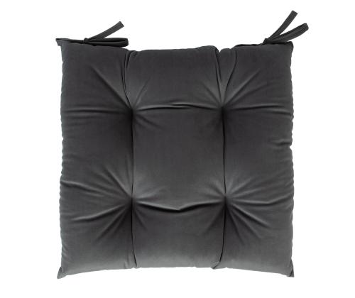 Tuolityyny VELVET NEW 40x40cm, harmaa