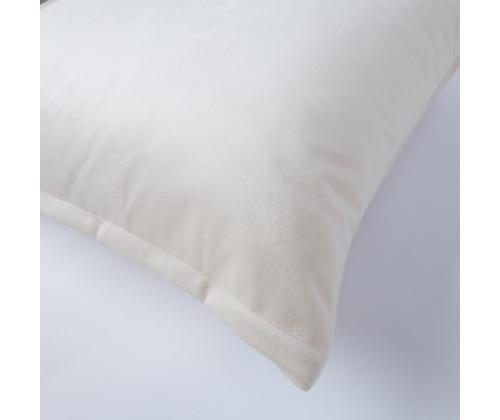 Tyyny VELVET 2, 45x45cm, luonnonvalkoinen, 100% polyesteri, kangas-284