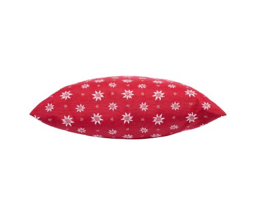 Tyyny HOLLY 45x45cm, punainen Edelwaiss, 50% puuvilla, 50% polyesteri, kangas 443