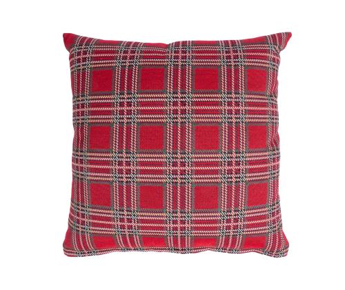 Tyyny HOLLY 45x45cm, punainen ruutu, 50% puuvillaa, 50% polyesteriä, kangas 445