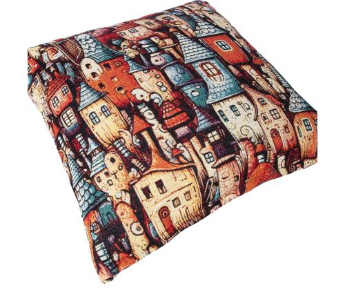 Tyyny HOLLY 45x45cm, vetoketjullinen, fantasia, kangas 50% puuvilla, 50% polyesteri, kangas 491