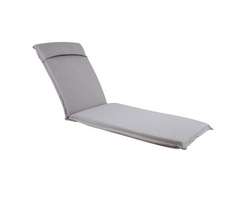 Lepotuolin päällinen FLORIDA 60x200x7cm, harmaa-beige, 100% polyesteri
