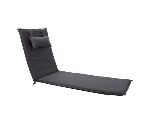Lamami tuolinpäällinen WICKER 55x195xH3cm, tummanharmaa, 100% polyesteriä