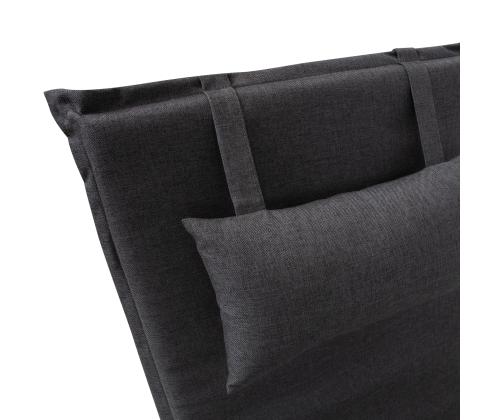 Lamami tuolinpäällinen WICKER 55x195xH3cm, tummanharmaa, 100% polyesteriä