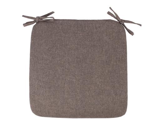 Tuolinpäällinen SIMPLE BROWN 39x39x2,5cm, ruskea, 100% polyesteri