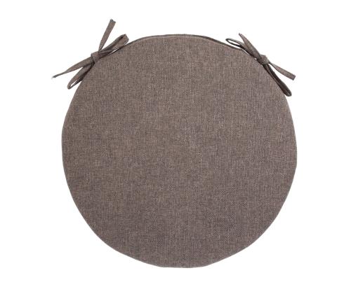 Tuolinpäällinen SIMPLE BROWN D38x2,5cm, ruskea, 100% polyesteri