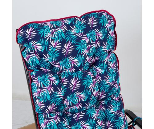 Tuolinpäällinen BADEN-SUMMER 48x165cm, lehdet, 20% polyesteri, 80% puuvilla, kangas 336