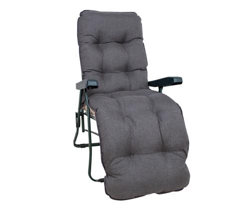 Tuolinpäällinen BADEN-BADEN 48x165cm, ruskeanharmaa