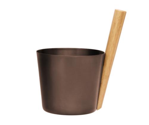 Saunan kiuas RENTO BROWN, 5L, alumiini/bambu