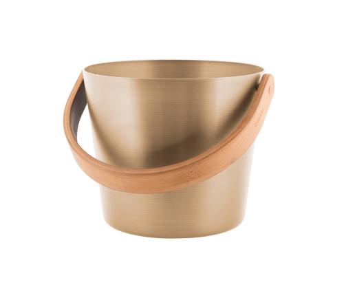 Saunakauha RENTO CHAMPAGNE, 5L, alumiini/bambu