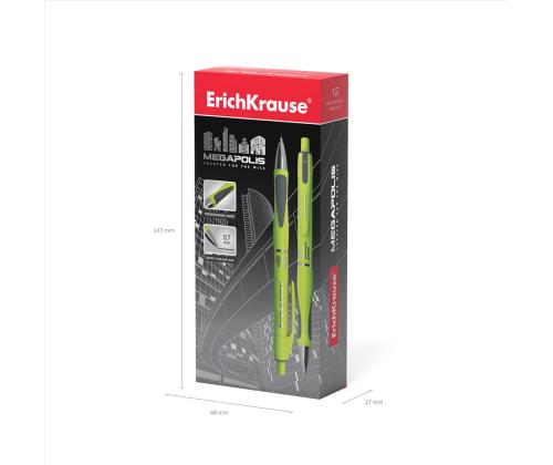 Mekaaninen tavallinen lyijykynä 0,7mm metallikärjellä ERICH KRAUSE Megapolis