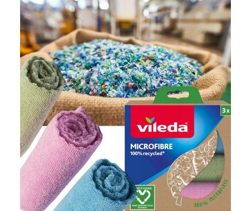 Sarja mikrokuituliinoja VILEDA värillinen 3 kpl/kpl