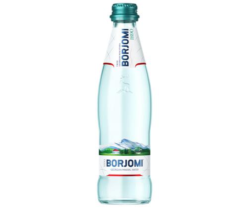 Kivennäisvesi BORJOMI 0,33L hiilihapollisessa luonnon lasipullossa