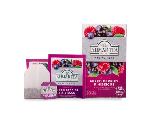 Yrttitee AHMAD marjasekoitus/hibiscus 20 kpl kirjekuoressa