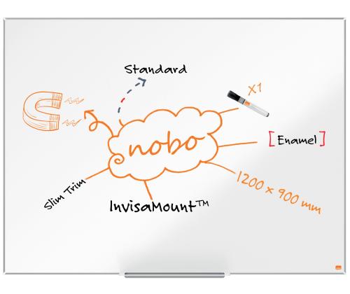 Magneettinen valkotaulu NOBO Impression Pro Enamel 120x90