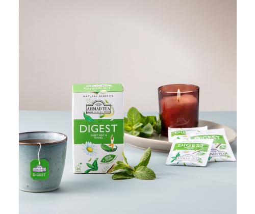 Yrttitee AHMAD Digest makea minttu ja fenkoli 20 kpl kirjekuoressa