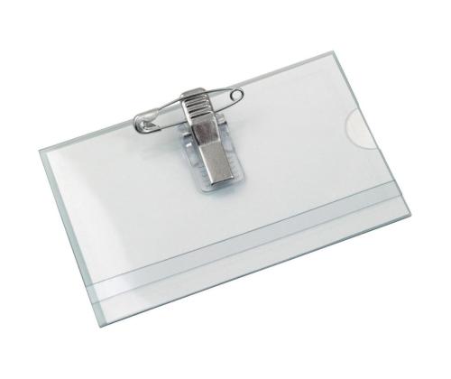 Nimilapun pidike hakaneulalla 60x90mm muovia