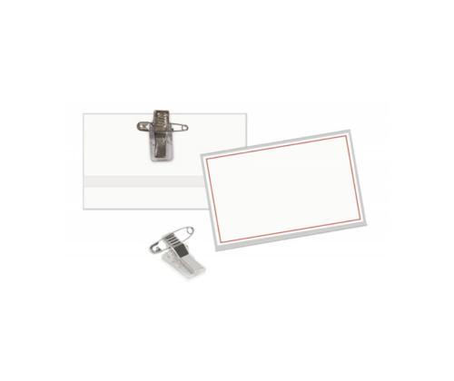 Nimilapun pidike hakaneulalla 60x90mm muovia