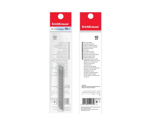 Veitsen varaterät ERICH KRAUSE 18mm 10 kpl pakkauksessa