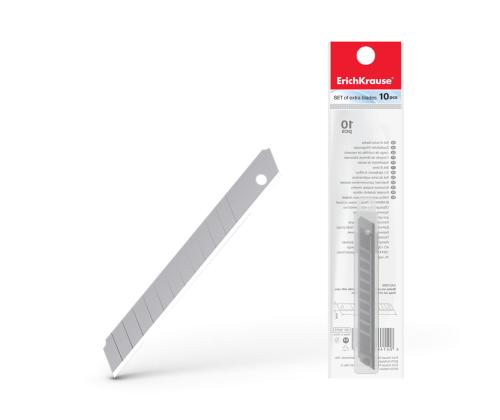 Veitsen varaterät ERICH KRAUSE 9mm 10 kpl pakkauksessa