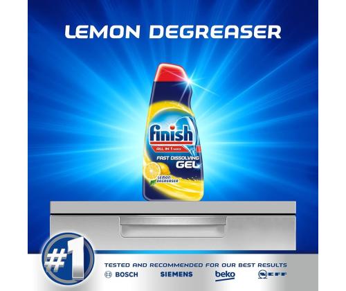 Astianpesukonegeeli FINISH All-in-One, Max Lemon 900ml