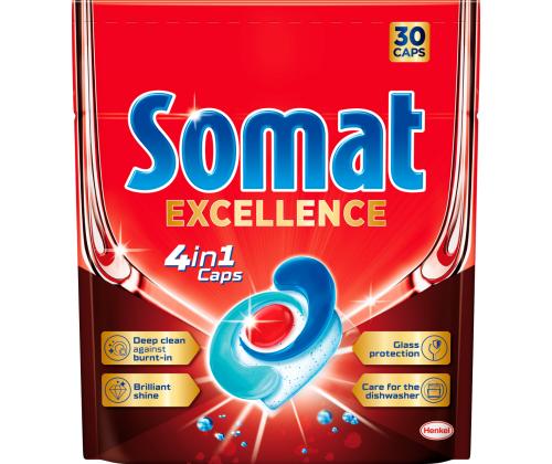 Astianpesukonekapselit SOMAT Excellence 4in1 30kpl