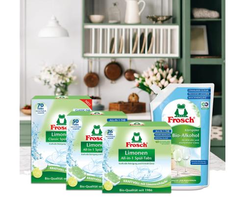 Astianpesukoneen huuhtelukirkaste FROSCH bioalkoholi 750ml