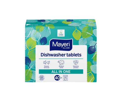Astianpesukonetabletit MAYERI All-in-One, vesiliukoinen kalvo 40 kpl